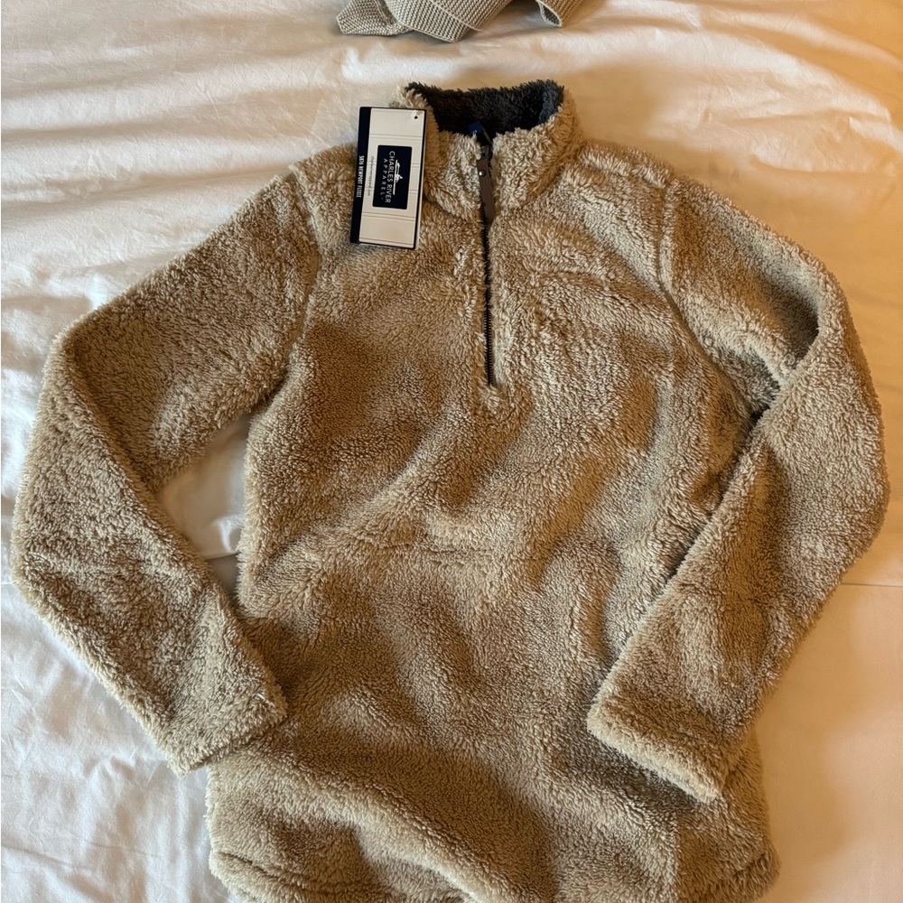 Charles River Apparel Tan Fleece Jacket